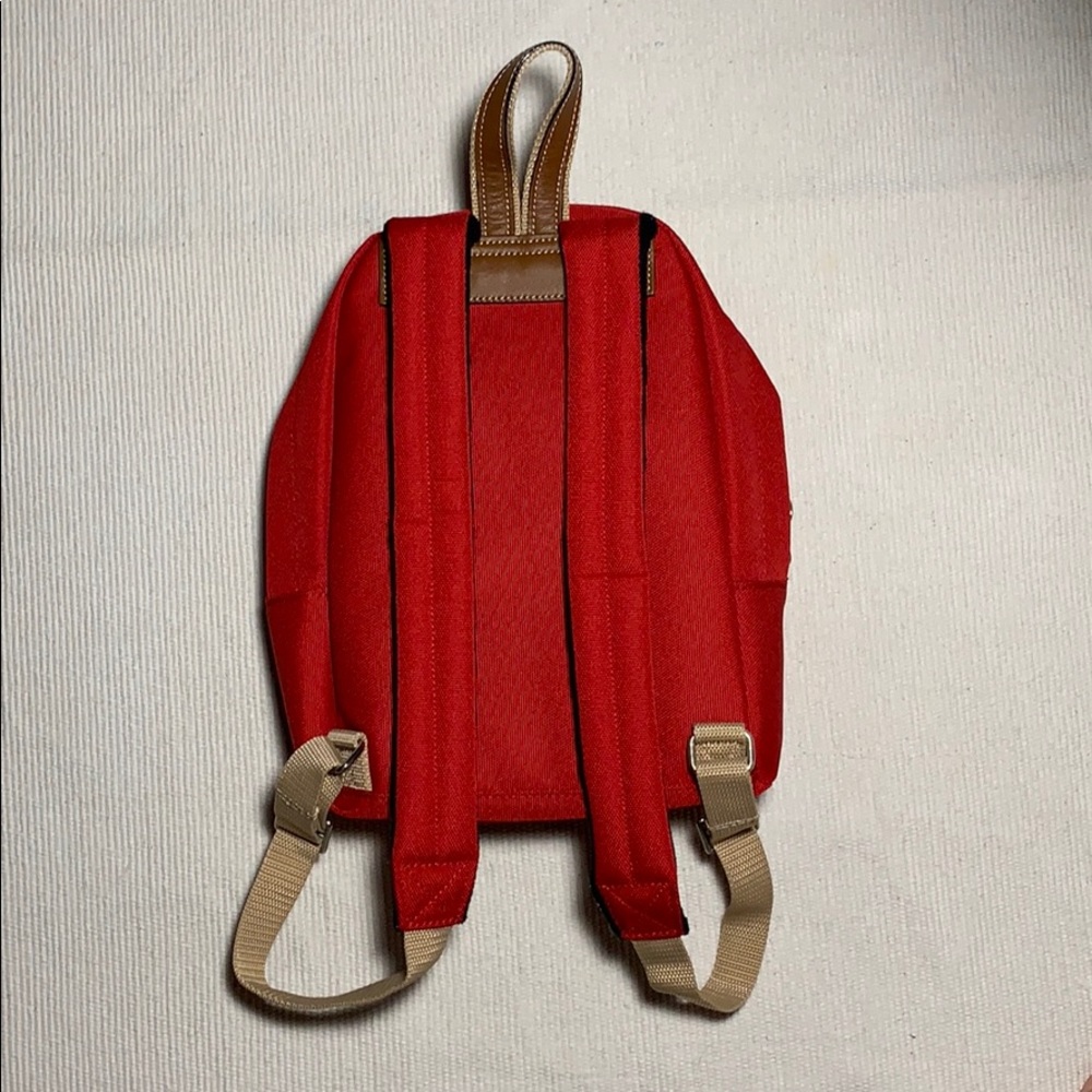 NEW Lancel Red Small Backpack - Picture 2 of 8